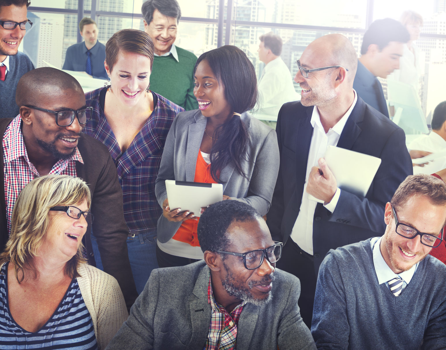 diversity support organization team discussion working concept