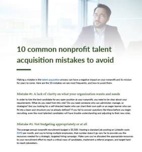 nonprofit hiring mistakes