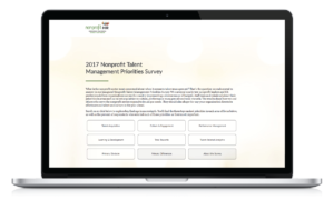 2017 Nonprofit Talent Management Priorities Survey