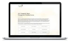 2017 Nonprofit Talent Management Priorities Survey