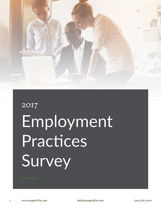 2017 Nonprofit Employment Practices Survey