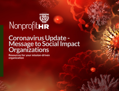 Coronavirus Update – Message to Social Impact Organizations