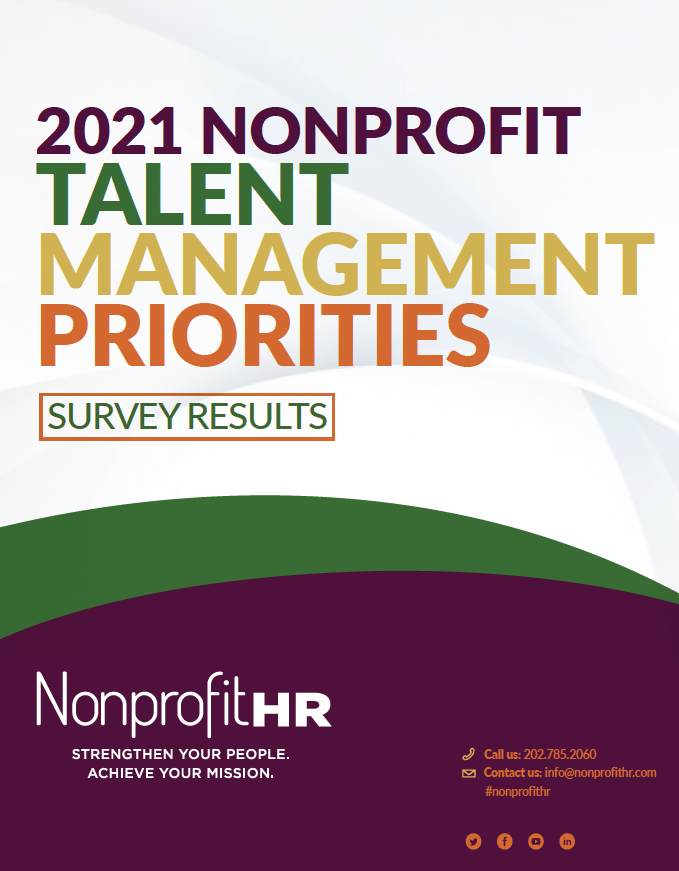 2021 Nonprofit Talent Management Priorities Survey