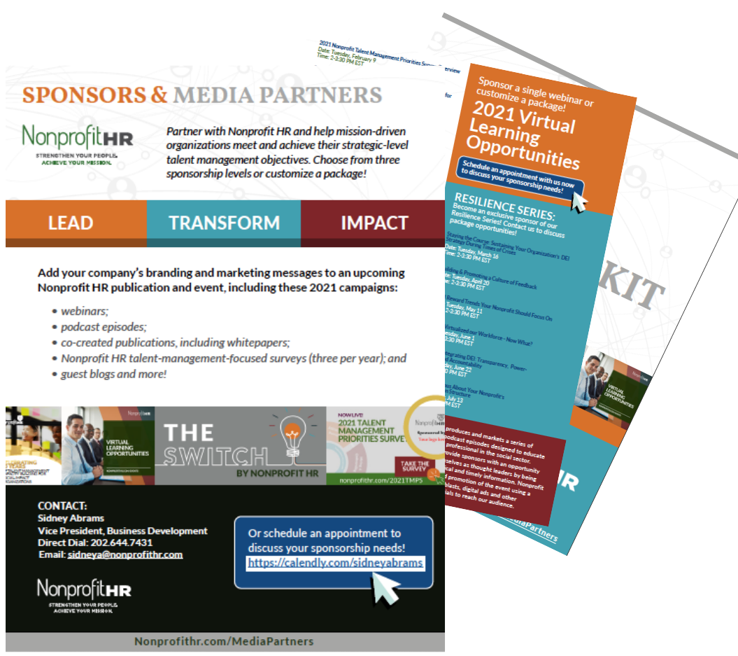 Nonprofit HR Sponsors & media partners