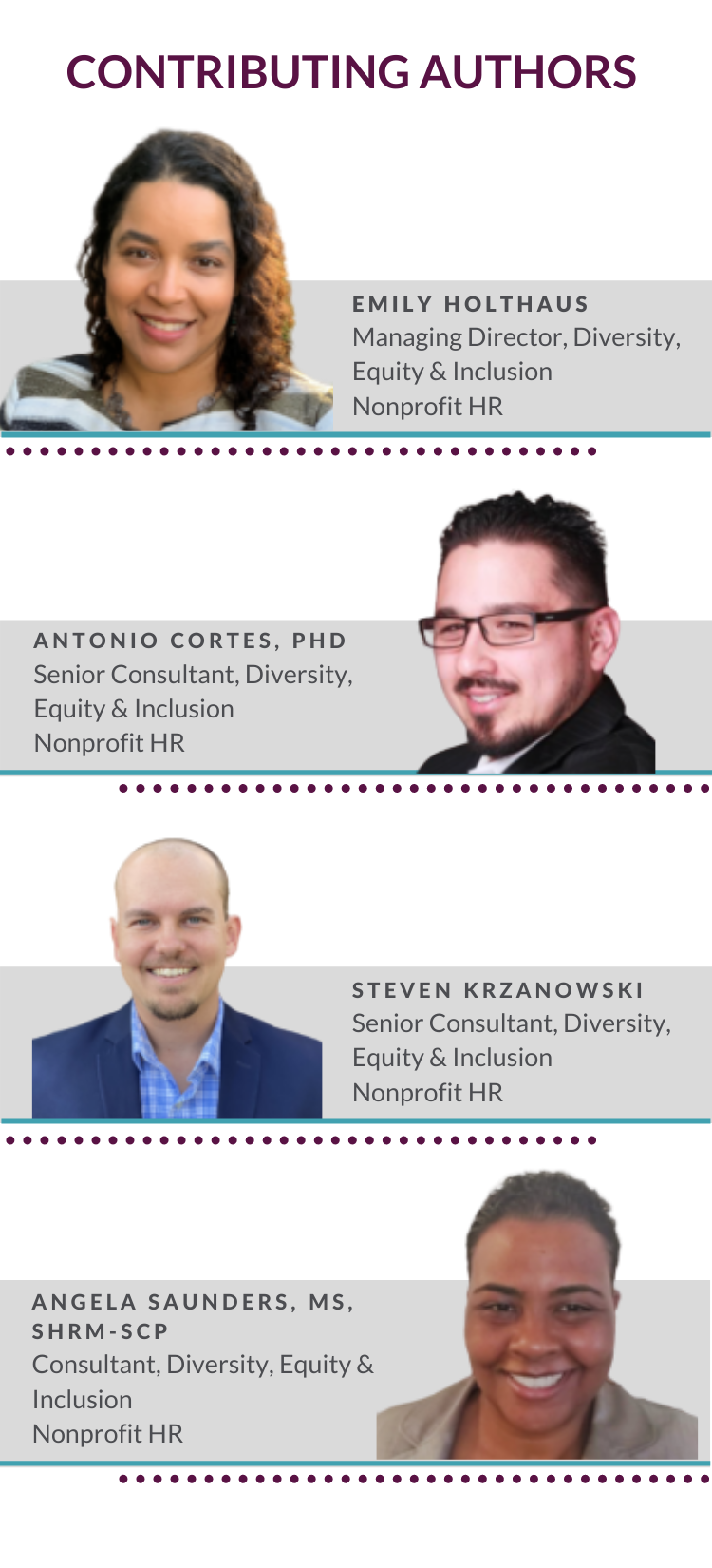 DEI Blog Authors keys to Integrating DEI: Transparency, Power-Sharing and Accountability - Contributing Nonprofit HR Authors