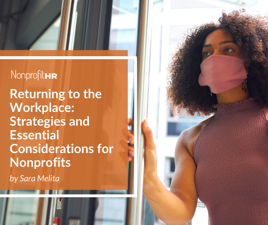 Returning to the workplace: Strategies and Essential Considerations for Nonprofits