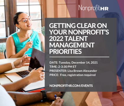 Nonprofit's 2022 Talent Management Priorities