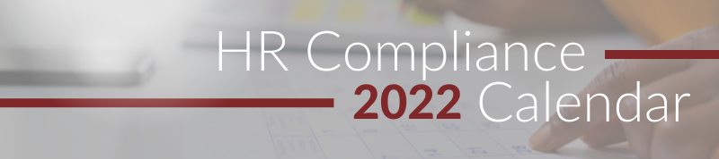 HR compliance 2022 Calendar