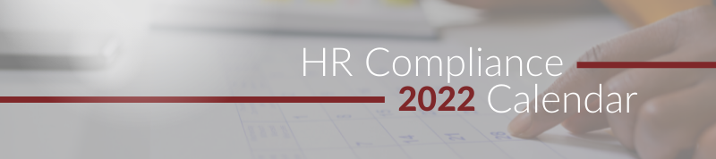 HR Compliance 2022 Calendar