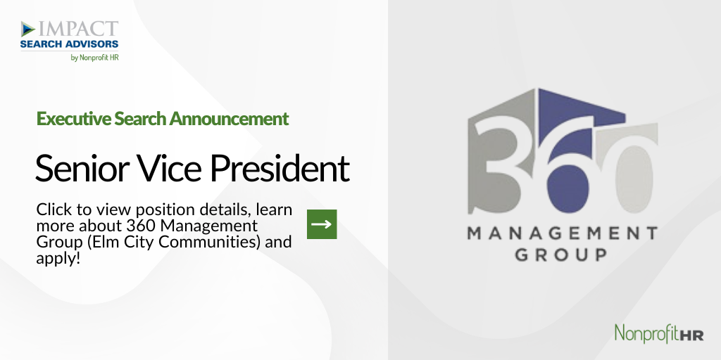 Executive Search Senior Vice President — 360 Management Group (Elm